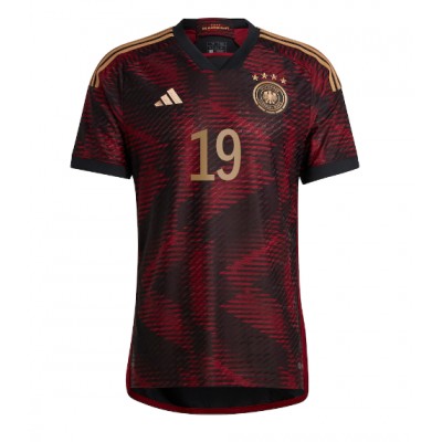 Fotballdrakt Herre Tyskland Leroy Sane #19 Bortedrakt VM 2022 Kortermet